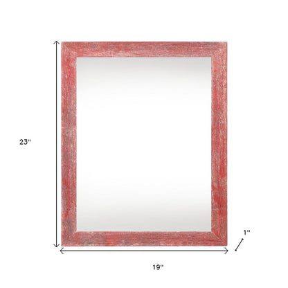 16" x 20" Red Wood Hanging Picture Frame