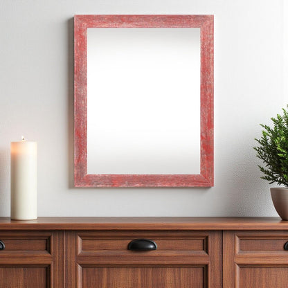 16" x 20" Red Wood Hanging Picture Frame