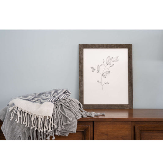 16" x 20" Espresso Solid Wood Hanging Picture Frame