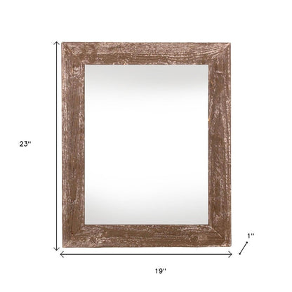 16" x 20" Brown Wood Hanging Picture Frame