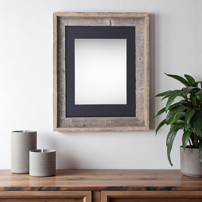 16" x 20" Gray Wood Hanging Picture Frame