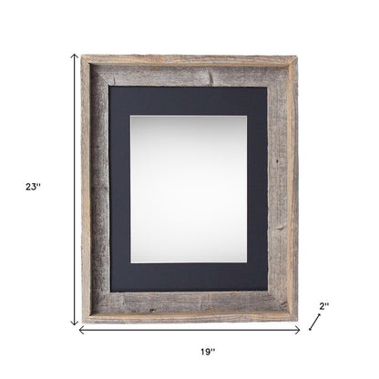 16" x 20" Gray Wood Hanging Picture Frame
