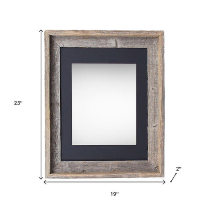 16" x 20" Black Solid Wood Hanging Picture Frame