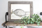 14" x 18" Gray Wood Hanging Picture Frame
