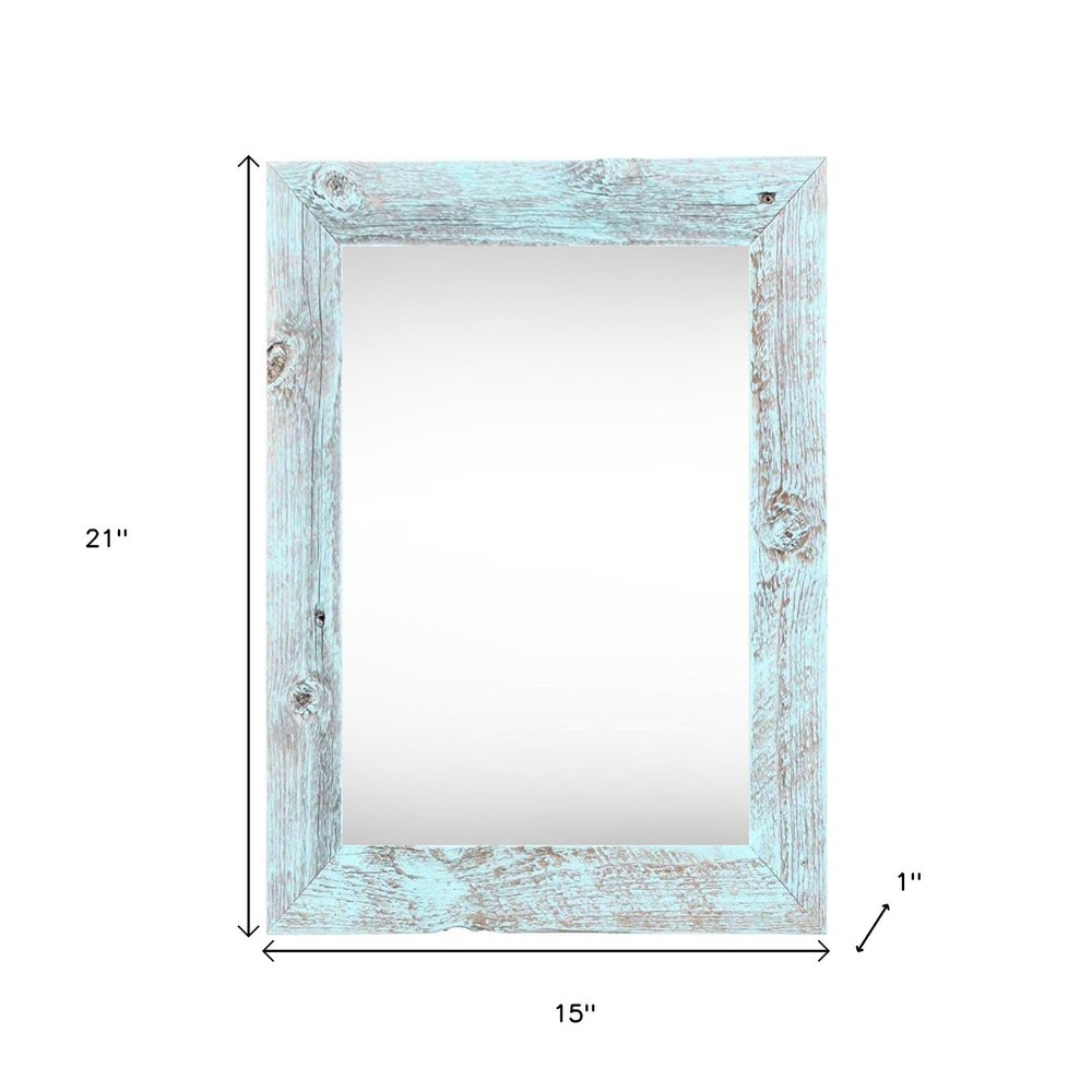 11" x 17" Blue Wood Hanging Picture Frame