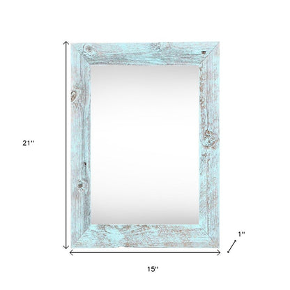 11" x 17" Blue Wood Hanging Picture Frame