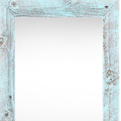 11" x 17" Blue Wood Hanging Picture Frame