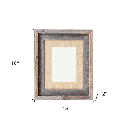 11" x 14" Gray Wood Hanging Picture Frame