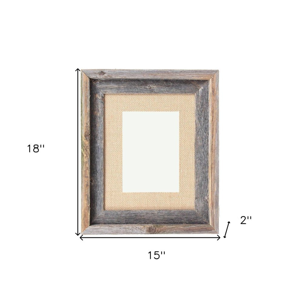 11" x 14" Brown Solid Wood Hanging Picture Frame