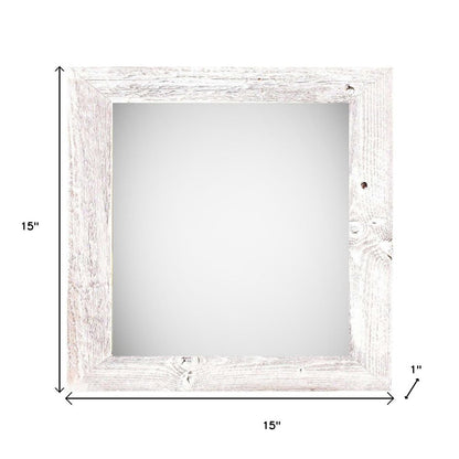 12" x 12" White Solid Wood Tabletop Picture Frame