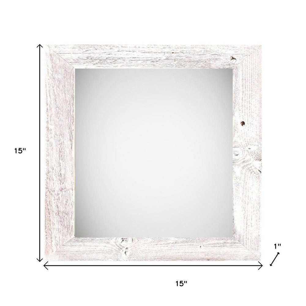 12" x 12" White Wood Tabletop Picture Frame