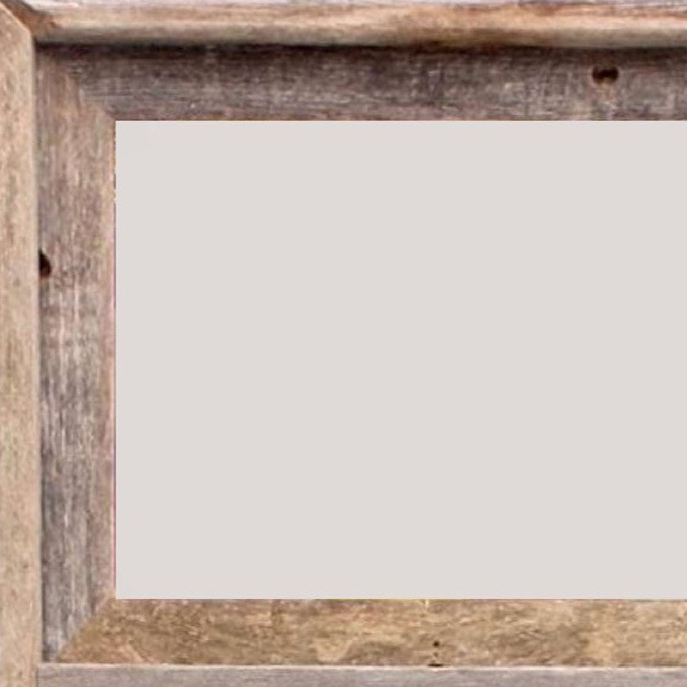 8 x 10 Gray Reclaimed Wood Three Slot Hanging Picture Frame