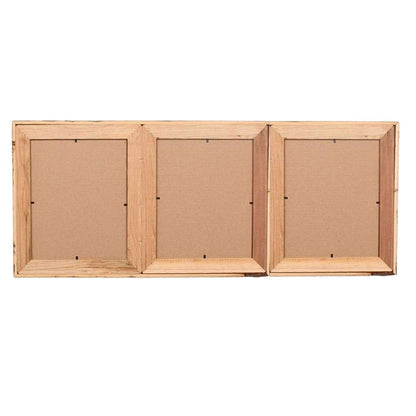 5" x 7" Gray Solid Wood Hanging Picture Frame with Mat