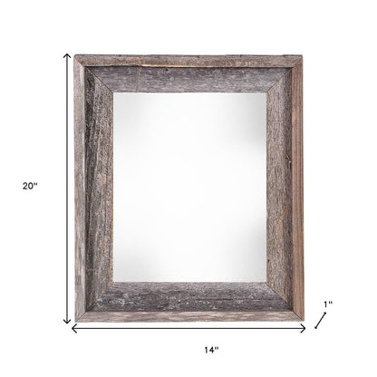 11" x 17" Gray Solid Wood Hanging Picture Frame