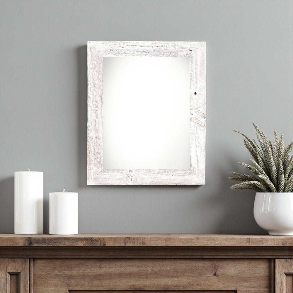 11" x 14" White Wood Hanging Picture Frame