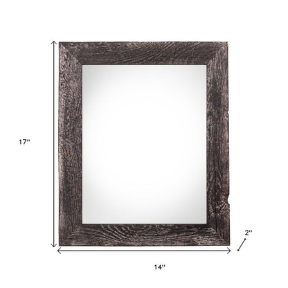 11" x 14" Black Solid Wood Hanging Picture Frame