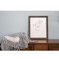11" x 14" Espresso Solid Wood Hanging Picture Frame