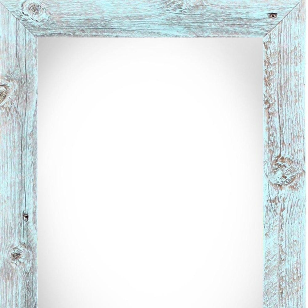 11" x 14" Blue Wood Hanging Picture Frame