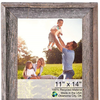 11X14 Natural Weathered Grey Picture Frame