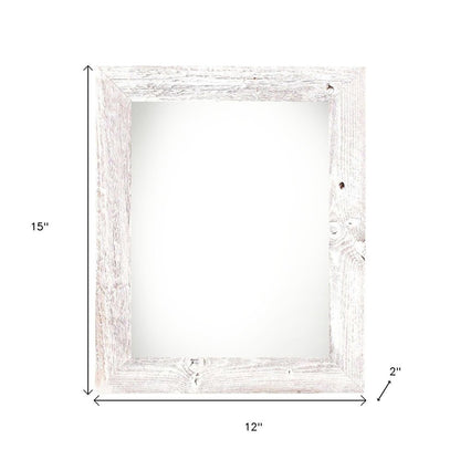 8.5" x 11" White Solid Wood Hanging Picture Frame