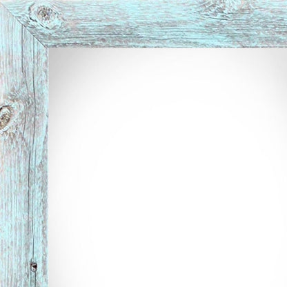 8.5" x 11" Blue Solid Wood Hanging Picture Frame