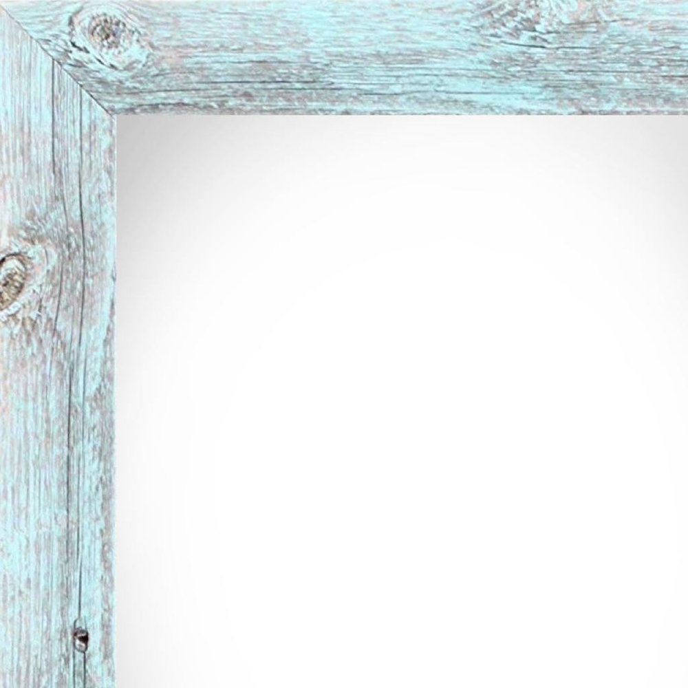 8.5" x 11" Blue Wood Hanging Picture Frame