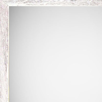 10" x 10" White Solid Wood Hanging Picture Frame