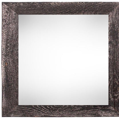 10" x 10" Black Solid Wood Hanging Picture Frame