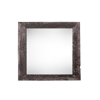 10" x 10" Black Solid Wood Hanging Picture Frame