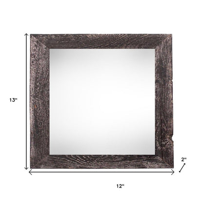 10" x 10" Black Wood Hanging Picture Frame