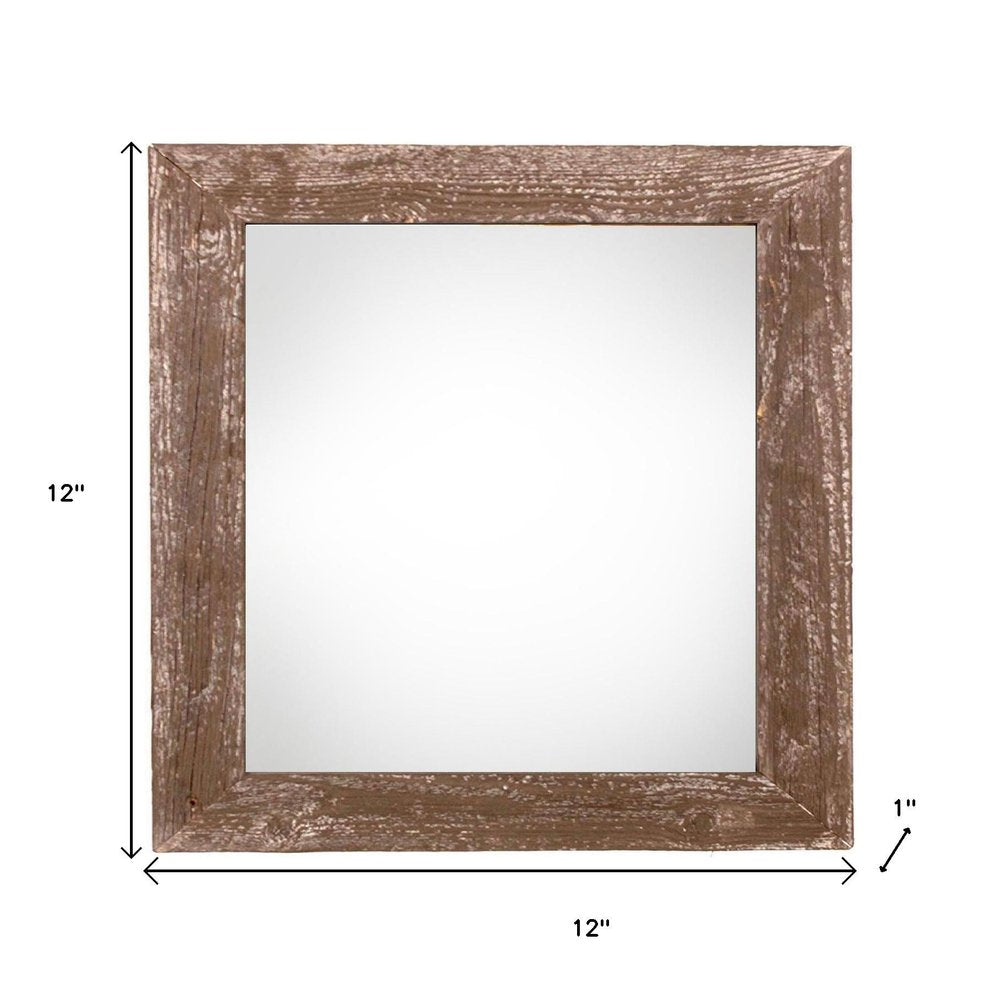 8" x 8" Brown Wood Tabletop Picture Frame
