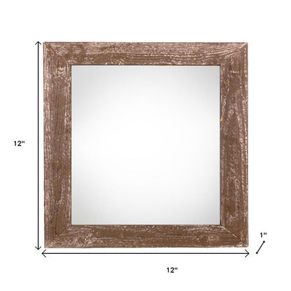 8" x 8" Brown Wood Tabletop Picture Frame