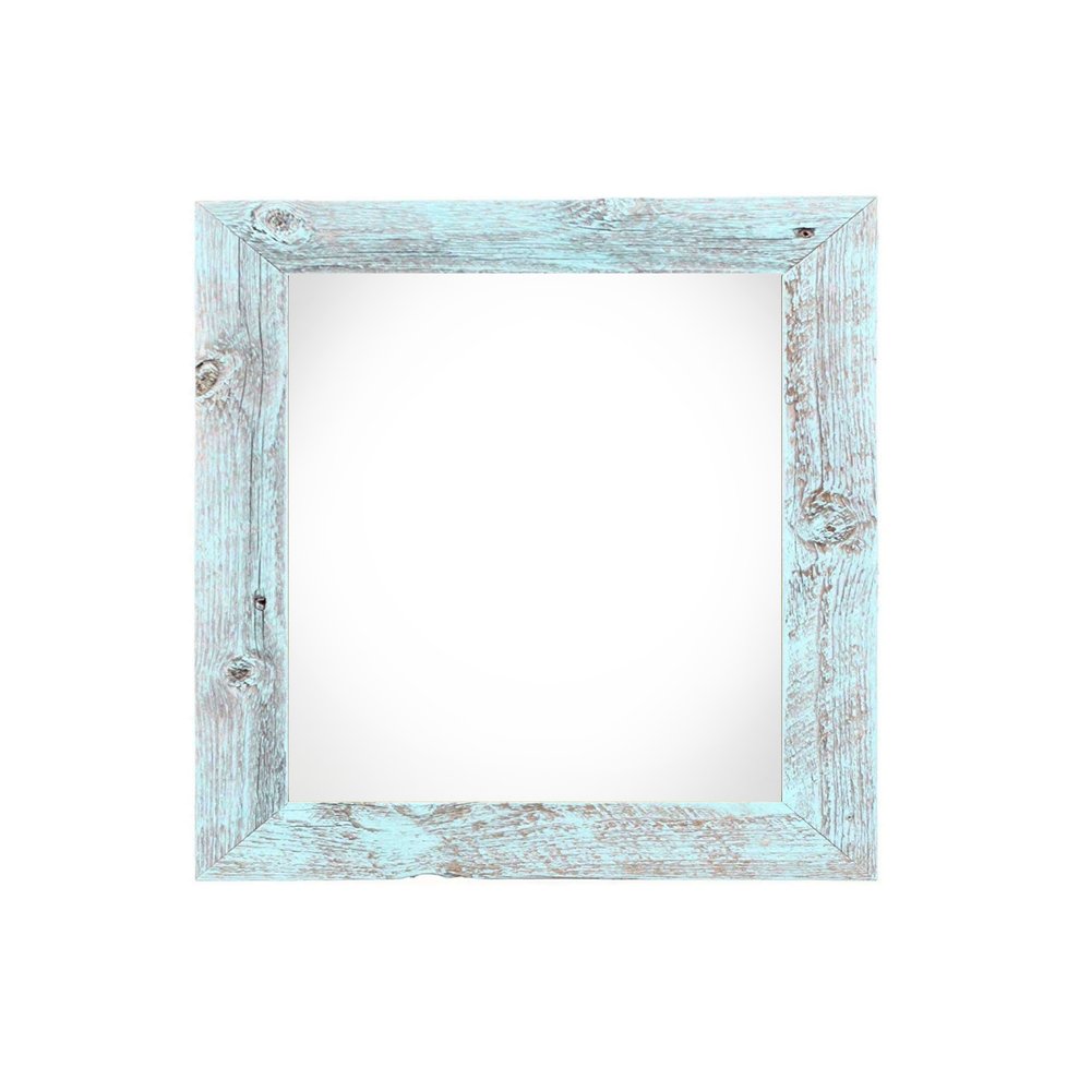 10" x 10" Blue Solid Wood Hanging Picture Frame