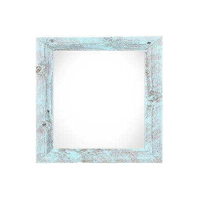 10" x 10" Blue Solid Wood Hanging Picture Frame