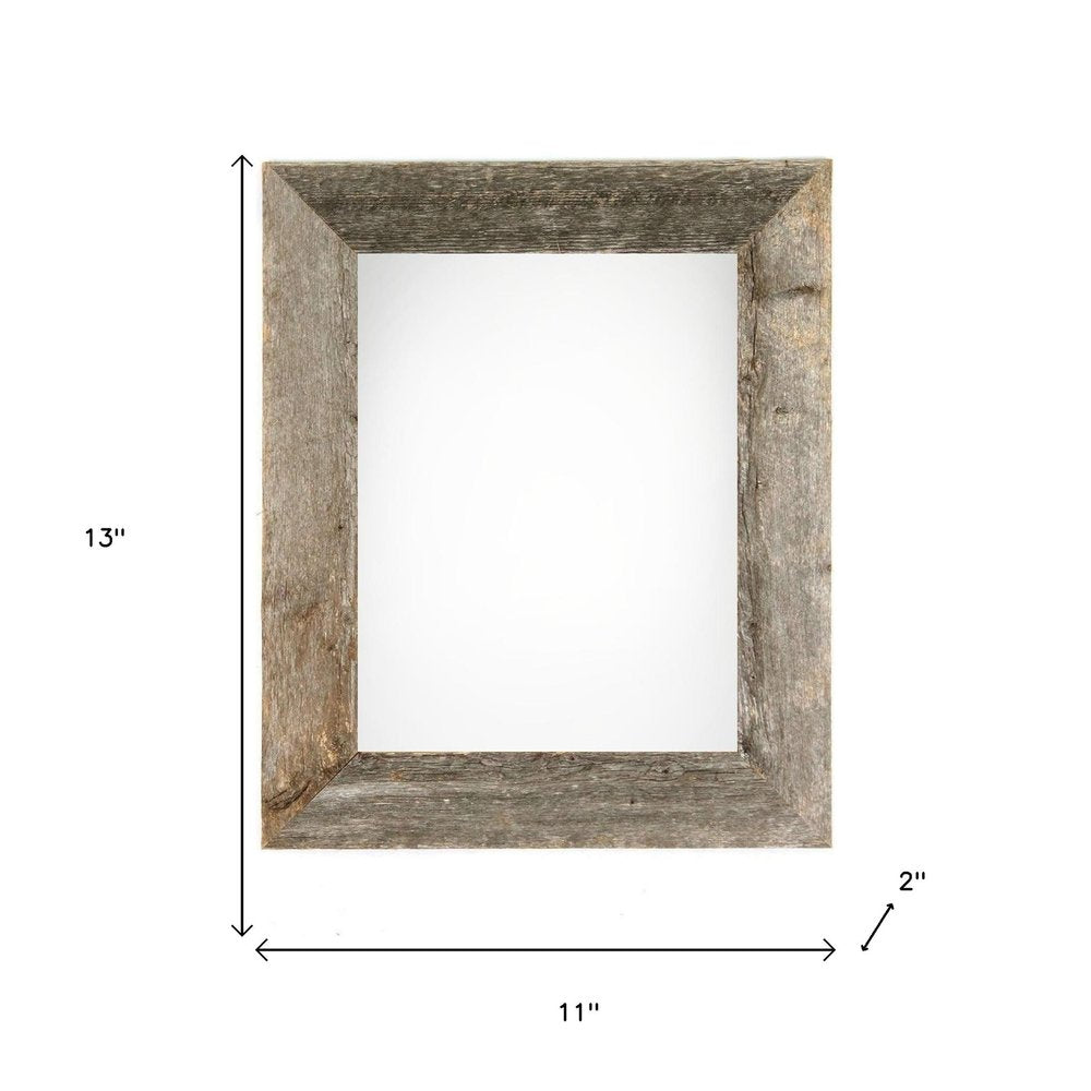 8" x 10" Gray Solid Wood Tabletop Picture Frame