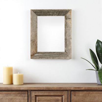 11" x 14" Gray Wood Hanging Picture Frame