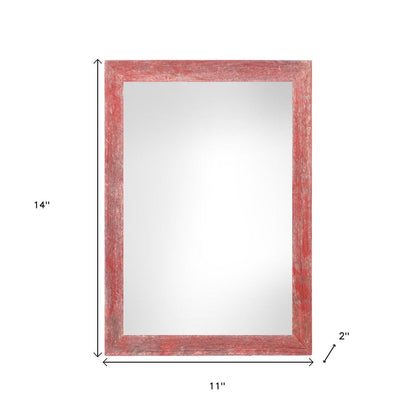 11" x 14" Red Wood Hanging Picture Frame