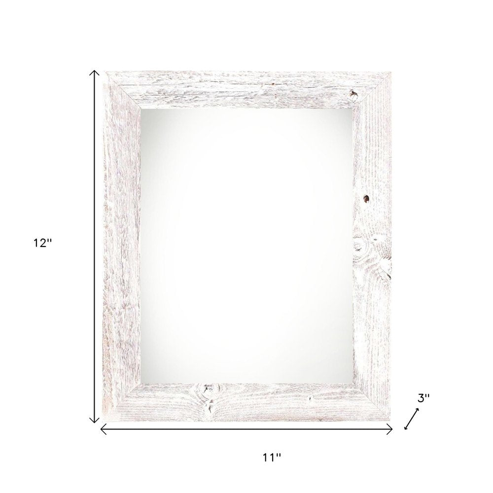 8" x 8" White Wood Tabletop Picture Frame