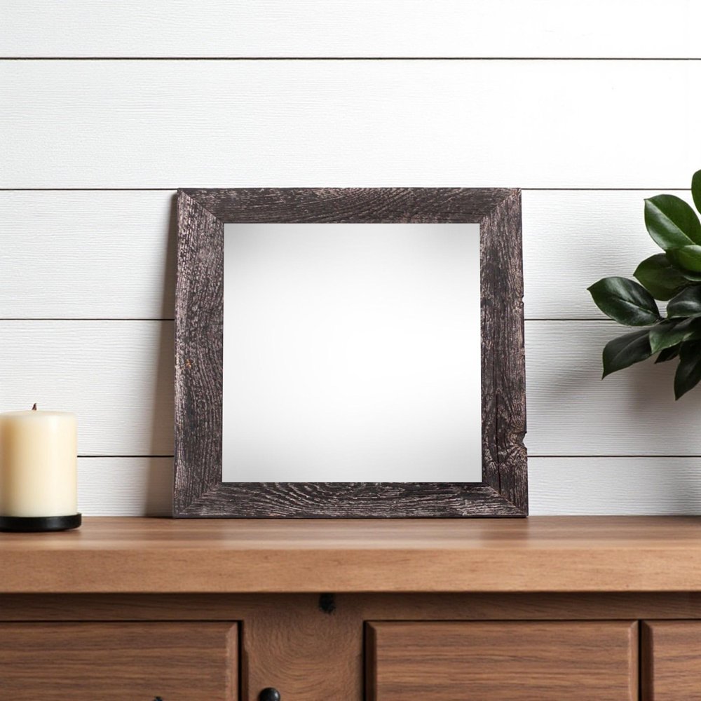 8" x 8" Black Wood Tabletop Picture Frame