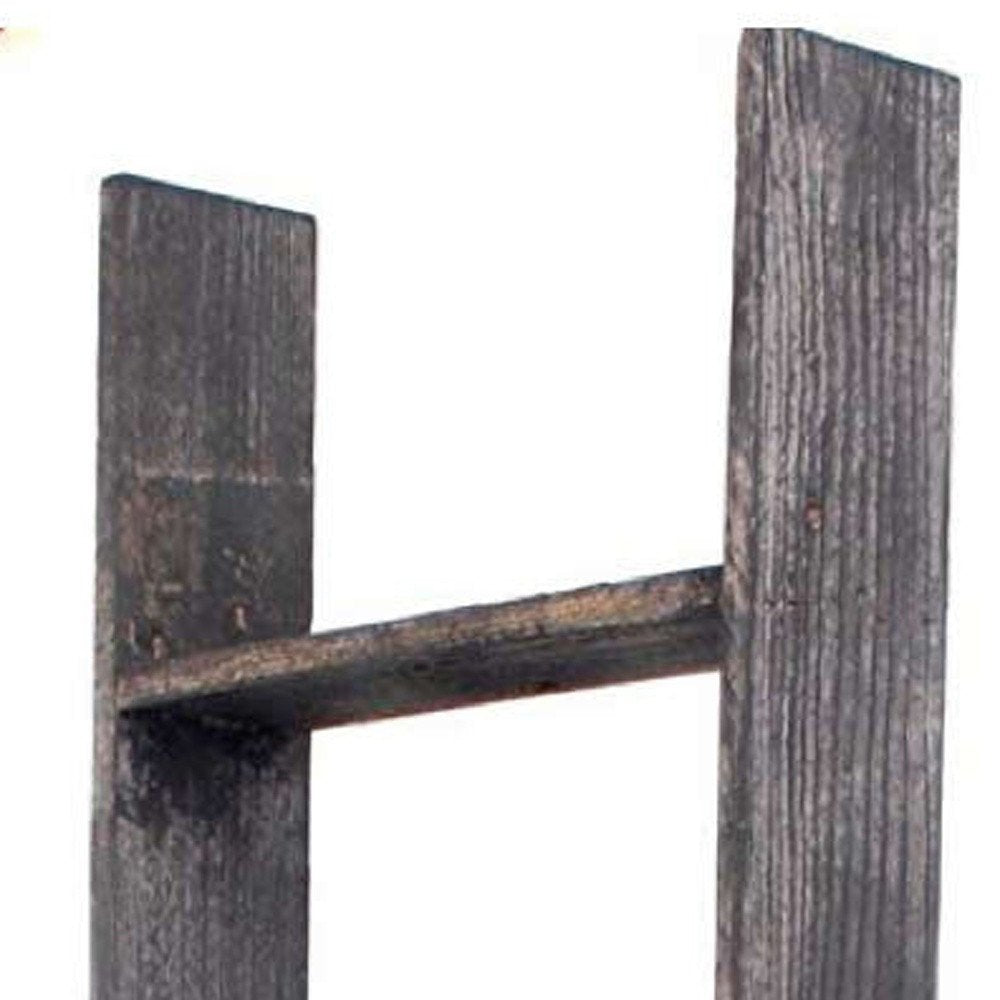 60" X 15" Charcoal Wood Hanging Dimensional Sculpture