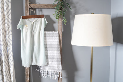 60" X 15" Gray Wood Hanging Dimensional Sculpture