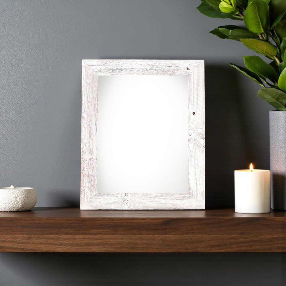 5" x 7" White Solid Wood Tabletop Picture Frame