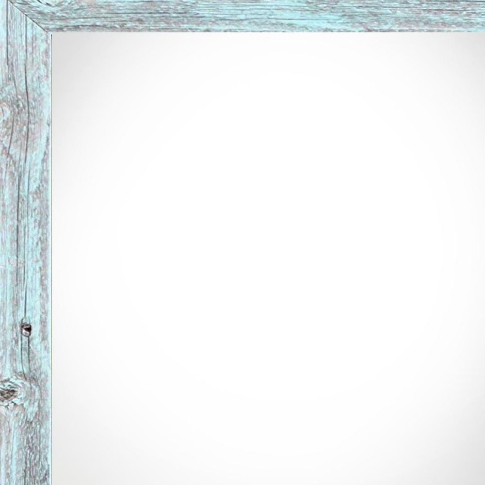 6" x 6" Blue Wood Tabletop Picture Frame