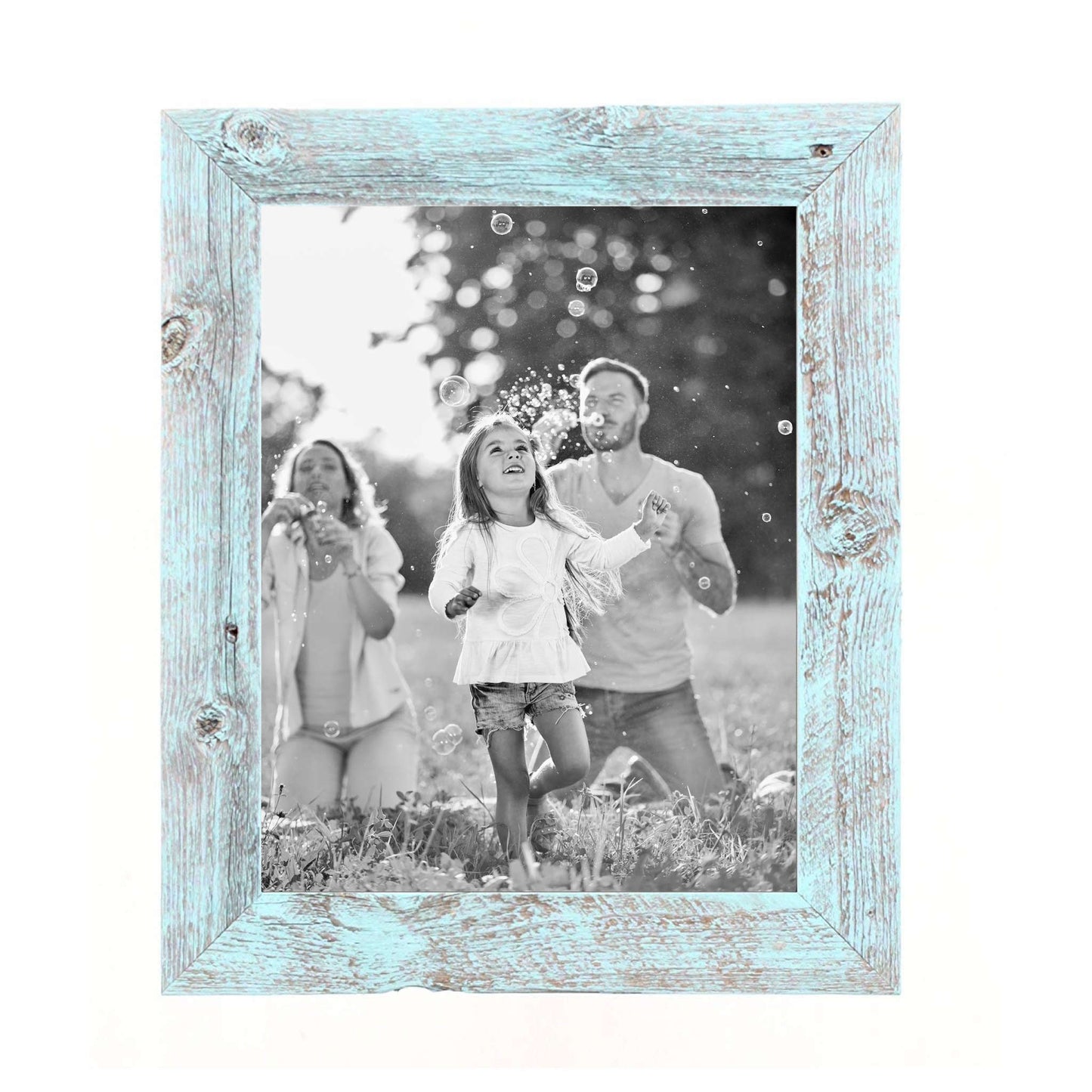 8"X9" Rustic Blue Picture Frame