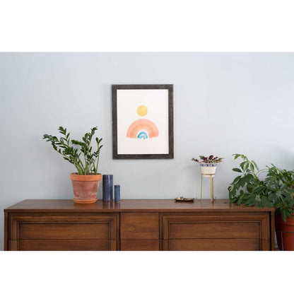 6" x 6" Black Solid Wood Tabletop Picture Frame