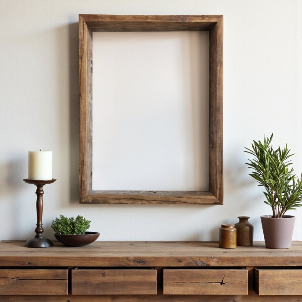24" x 36" Gray Distressed Wood Hanging or Tabletop Picture Frame