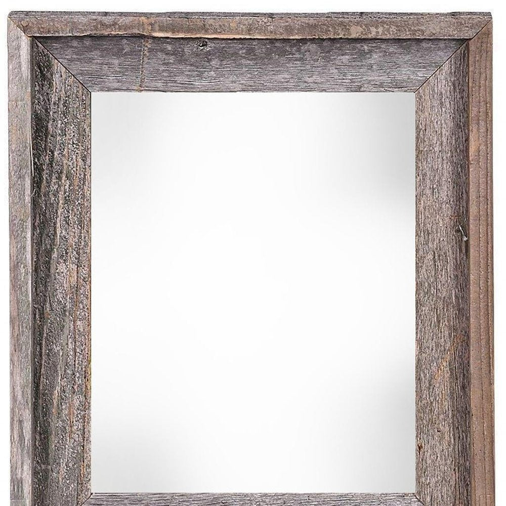 24" x 30" Gray Wood Hanging Picture Frame