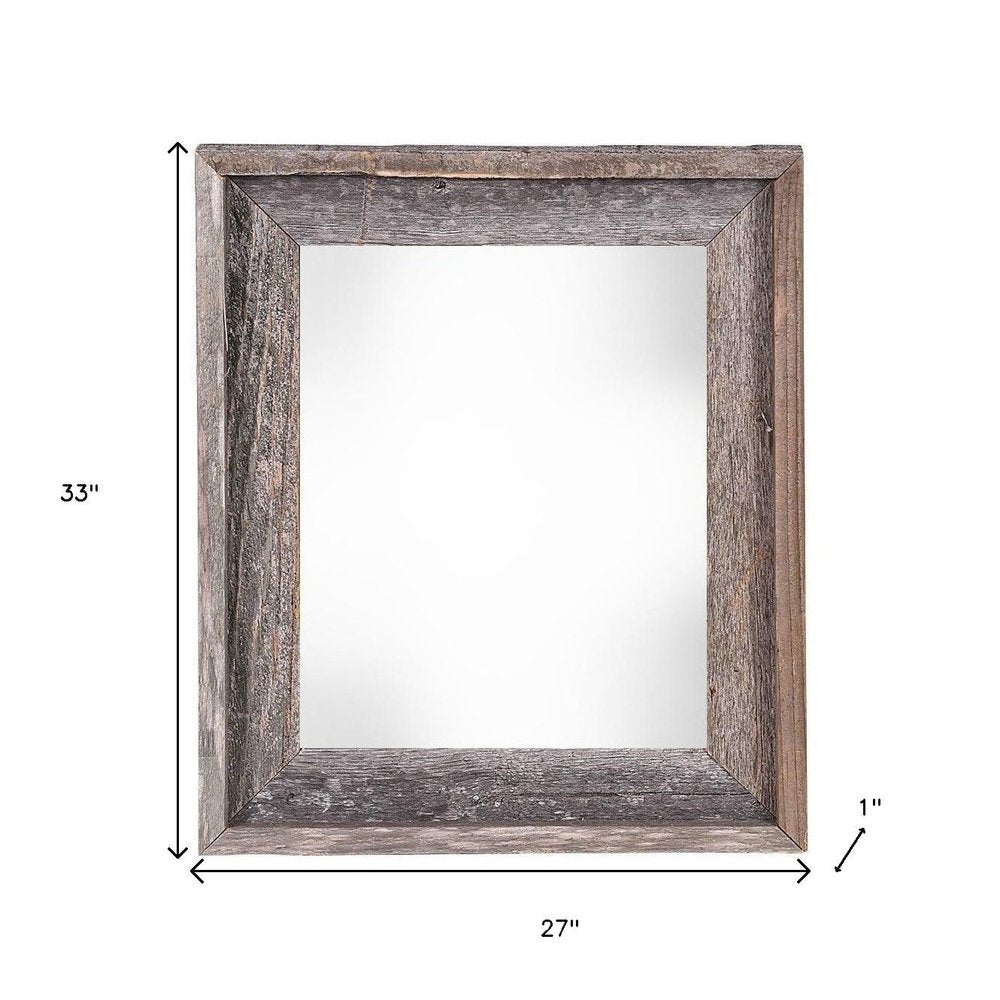 24" x 30" Gray Wood Hanging Picture Frame