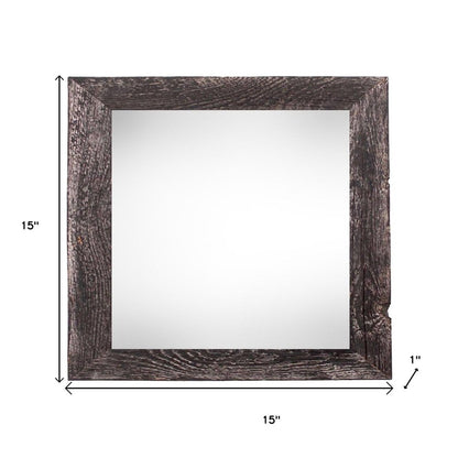 12" x 12" Black Wood Tabletop Picture Frame