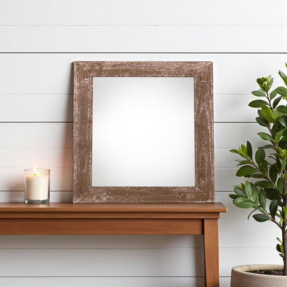 12" x 12" Brown Wood Tabletop Picture Frame